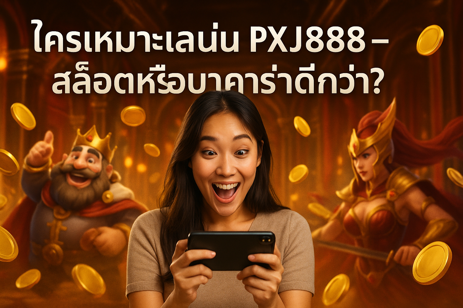 ใครเหมาะเล่น PXJ888 – สล็อตหรือบาคาร่าดีกว่า?