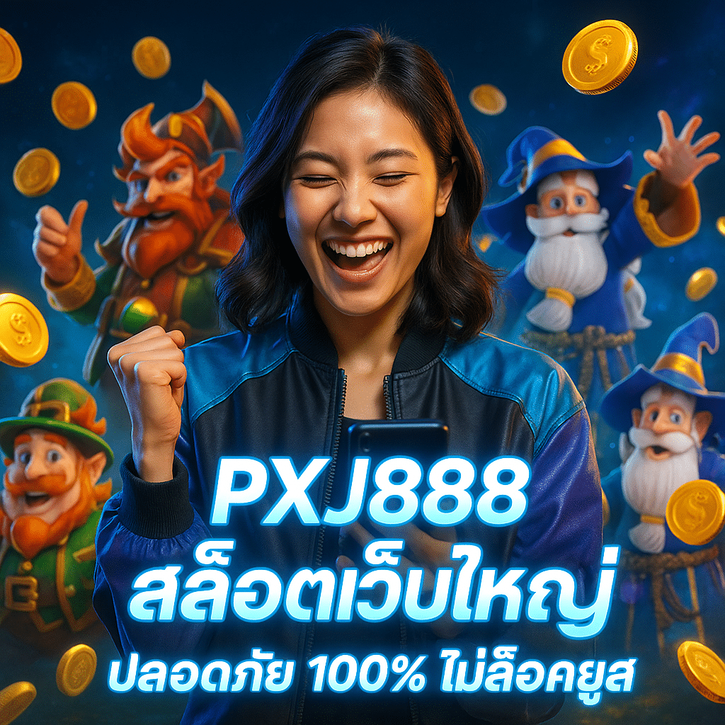 PXJ888 สล็อตเว็บใหญ่ ปลอดภัย 100% ไม่ล็อคยูส
